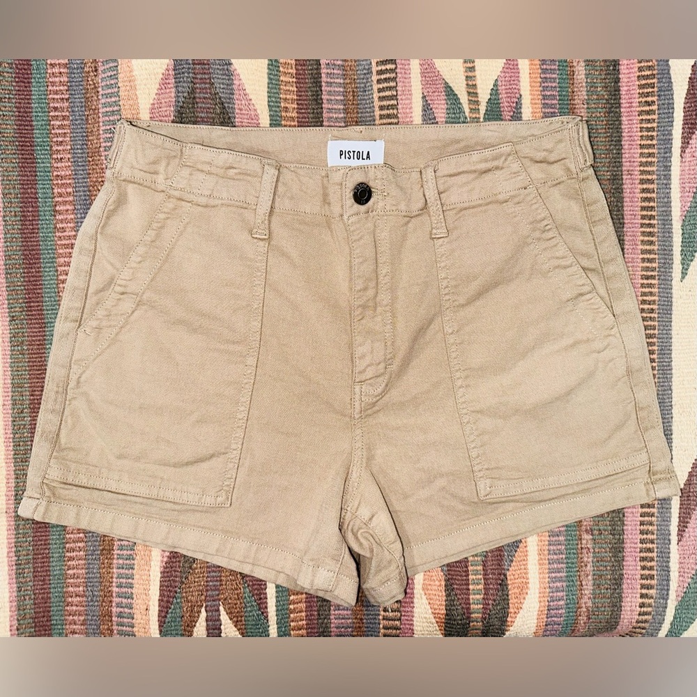 Pistola Women's Khaki Utility Shorts Size 30